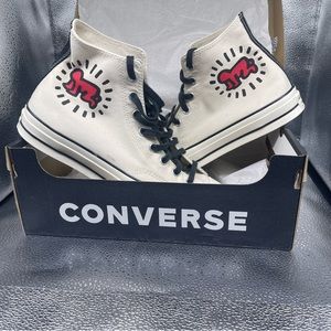 Converse high tops with Keith Haring design